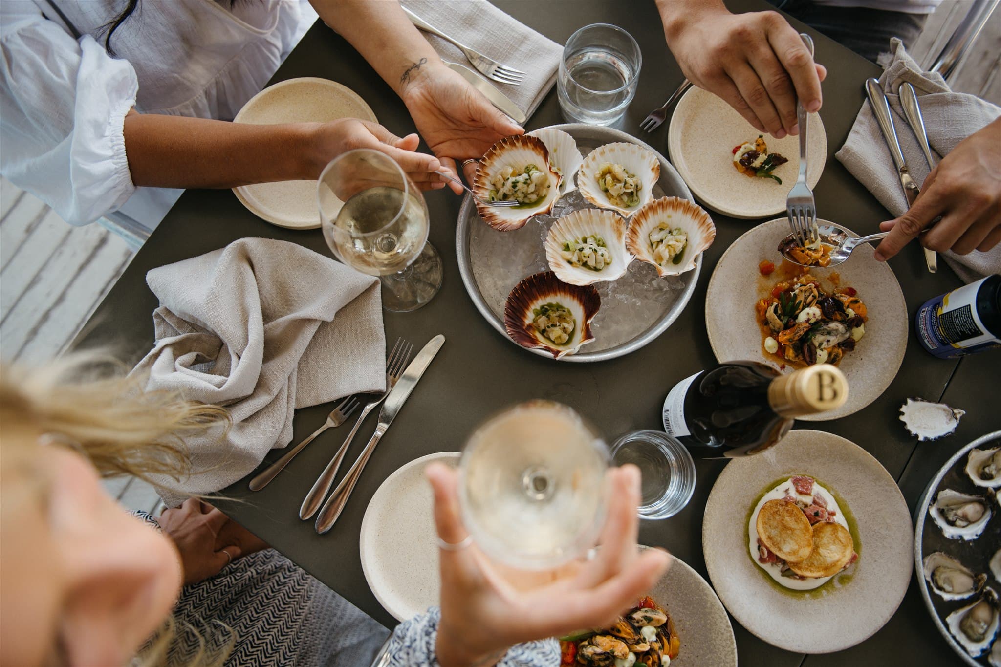 Table spread at Sodafish