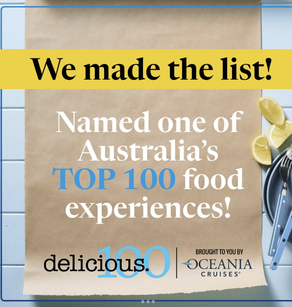 Delicious 100 - Australia's top food experiences