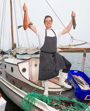 Chef Nick with fresh catch